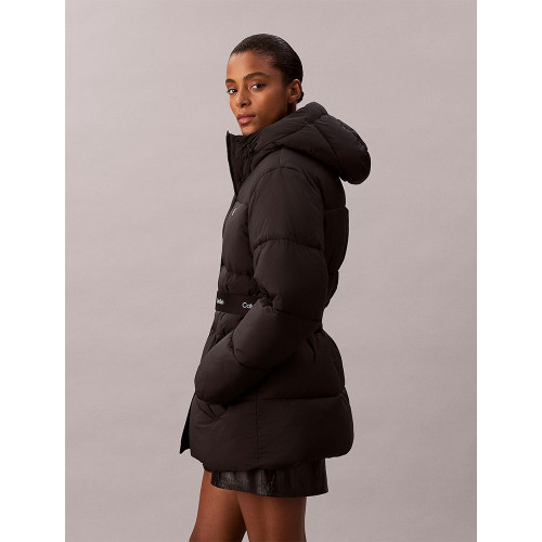 Calvin Klein Γυναικείο μπουφάν Logo Belt Hooded Puffer Jacket
